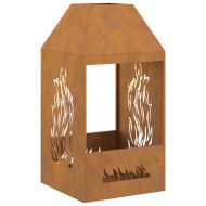 Огнище Кафяво 50 x 50 x 100 cm Стомана