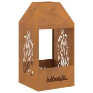 Огнище Кафяво 50 x 50 x 100 cm Стомана