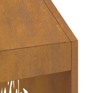 Огнище Кафяво 50 x 50 x 100 cm Стомана