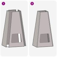 Огнище Черно 50 x 35 x 100 см Стомана