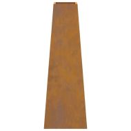 Огнище Кафяво 50 x 35 x 100 см Патинираща стомана