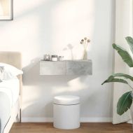 Стенен рафт с чекмеджета 60x26,5x15 см инженерно дърво