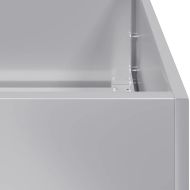 Кашпа, 280x40x40 см, поцинкована стомана