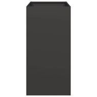 Кашпа, черна, 40x80x80 см, стомана