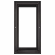 Кашпа, черна, 40x80x80 см, стомана