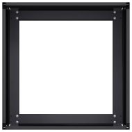 Кашпа, черна, 40x40x30 см, стомана