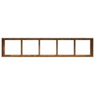 Кашпа, ръждива, 200x40x40 см, патинираща стомана