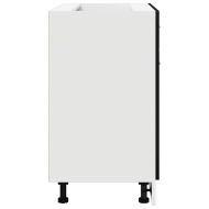 Шкаф с чекмедже с чекмедже Riga Черен дъб 80 x 46 x 81,5 см