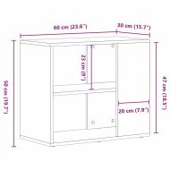Служебен шкаф Черния дъб 60 x 30 x 50 см Инженерно дърво