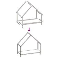 Стойка за дърва за огрев Антрацит Студено валцувана стомана