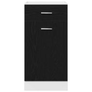 Шкаф с чекмедже отдолу с рафт Riga Черен дъб 40 x 46 x 81,5 см