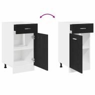 Шкаф с чекмедже отдолу с рафт Riga Черен дъб 40 x 46 x 81,5 см