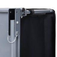 Ремарке за колело, черно и сиво, 65 кг