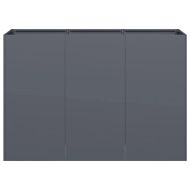 Кашпа, антрацит, 120x40x80 см, студеновалцувана стомана