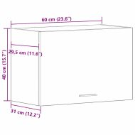 Висящ шкаф Lyon Черния дъб 60 x 31 x 40 см Инженерно дърво