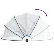 Купол за басейн, кръгъл, 406x203 см, PVC