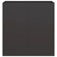 Кашпа, черна, 80x40x80 см, студеновалцувана стомана