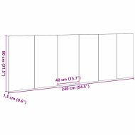 Облегалка за глава Черния дъб 240 x 1,5 x 80 см Инженерно дърво