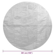 Плаващо соларно покривало за басейн PE 381 см сиво