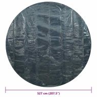 Плаващо соларно покривало за басейн, PE, 527 см, черно и синьо