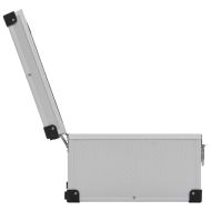 CD куфар за 60 диска, алуминий, ABS, сребрист