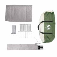 Семейна палатка, типи, 12-местна, зелена, водоустойчива