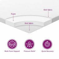 Легло с пружинирана основа Светлосиво 200 x 200 cm Полиестер