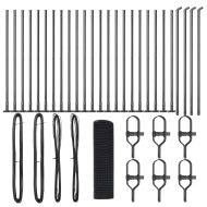 Оградa с колчета Сив 0.5 x 50 м Стомана