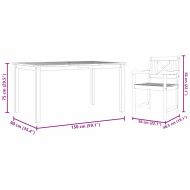 Комплект за хранене в градината 5 pcs Кафяво