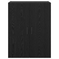 Стенно шкафче 2 pcs Черния дъб 69,5 x 34 x 90 см