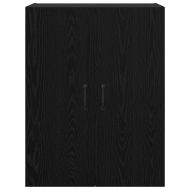 Стенно шкафче 2 pcs Черния дъб 69,5 x 34 x 90 см