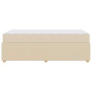 Рамка за легло с матрак Крем 90 x 190 cm текстил