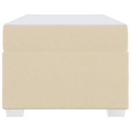 Рамка за легло с матрак Крем 100 x 200 cm текстил