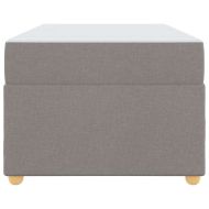 Рамка за легло с матрак Таупе 90 x 190 cm текстил