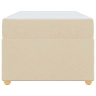 Рамка за легло с матрак Крем 90 x 200 cm текстил