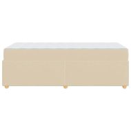 Рамка за легло с матрак Крем 100 x 200 cm текстил