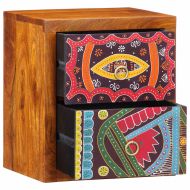 Нощен шкаф 2 pcs Кафяво 35 x 30 x 40 см Солидно акациево дърво