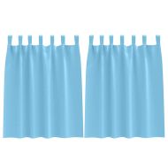 Завеси за затъмняване с пръстени 2 pcs Светло синьо