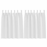 Завеси за затъмняване с пръстени 2 pcs Чисто бяло 140 x 140 cm