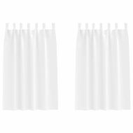 Завеси за затъмняване с пръстени 2 pcs Чисто бяло 175 x 140 см