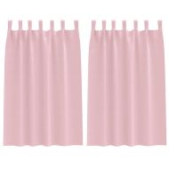 Завеси за затъмняване с пръстени 2 pcs Бебешко розово