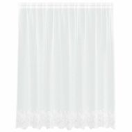 Перде от дантела С завеси Флорален Бяло 140 x 200 cm Полиестер