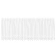 Перде от дантела С завеси Флорален Бяло 120 x 400 cm Полиестер