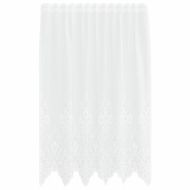 Перде от дантела С завеси Флорален Бяло 140 x 150 cm Полиестер