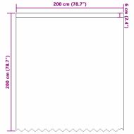 Перде от дантела С завеси Флорален Бяло 200 x 200 cm Полиестер