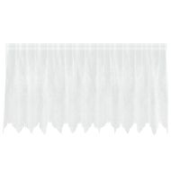 Перде от дантела С завеси Флорален Бяло 120 x 300 cm Полиестер