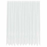 Перде от дантела С завеси Флорален Бяло 240 x 300 см Полиестер
