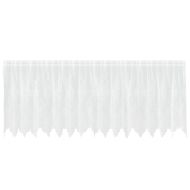 Перде от дантела С завеси Флорален Бяло 100 x 400 cm Полиестер