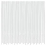 Перде от дантела С завеси Флорален Бяло 220 x 400 см Полиестер