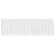 Перде от дантела С завеси Флорален Бяло 80 x 500 cm Полиестер